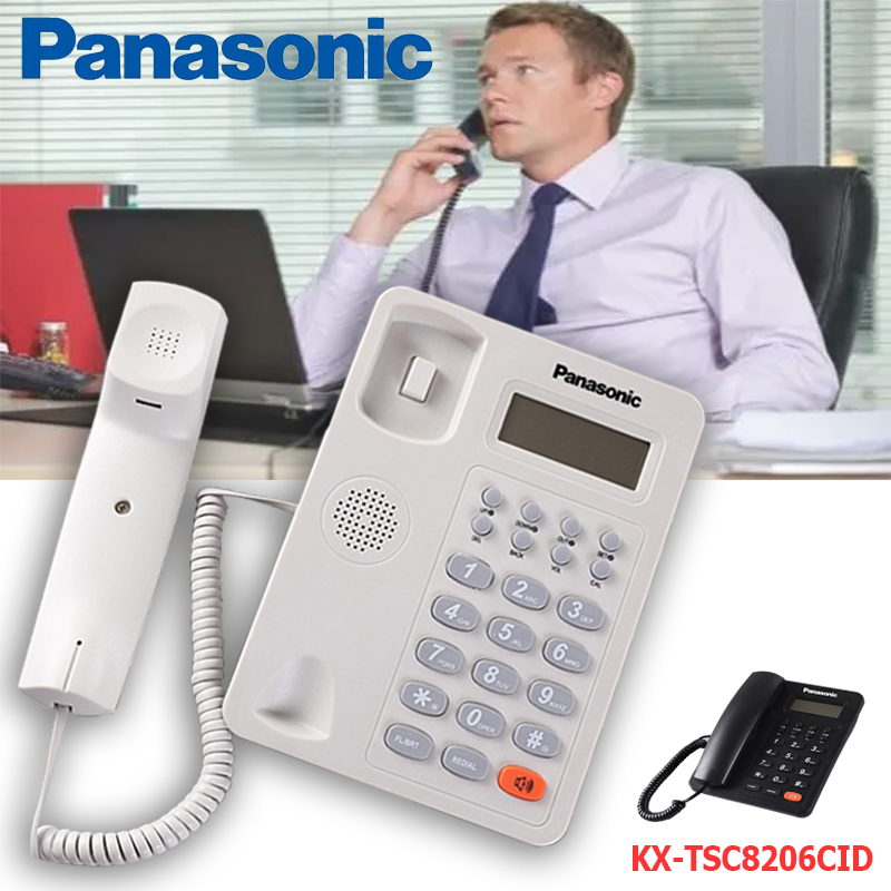 (Product of the Month) Genuine Panasonic Kx-Tsc8206Cid Telephone, Office Home Phone, Multi-Function Caller, No Batteries Required. ราคา 265 บาท*ส่งฟรี