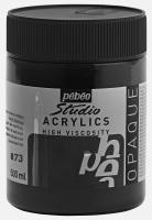 สีอะคริลิค เกรดสตูดิโอ PEBEO 500ml สีดำไอวอรี่ IVORY BLACK HUE Acrylic Studio High Viscose 500ML IVORY BLACK HUE P171073 171073