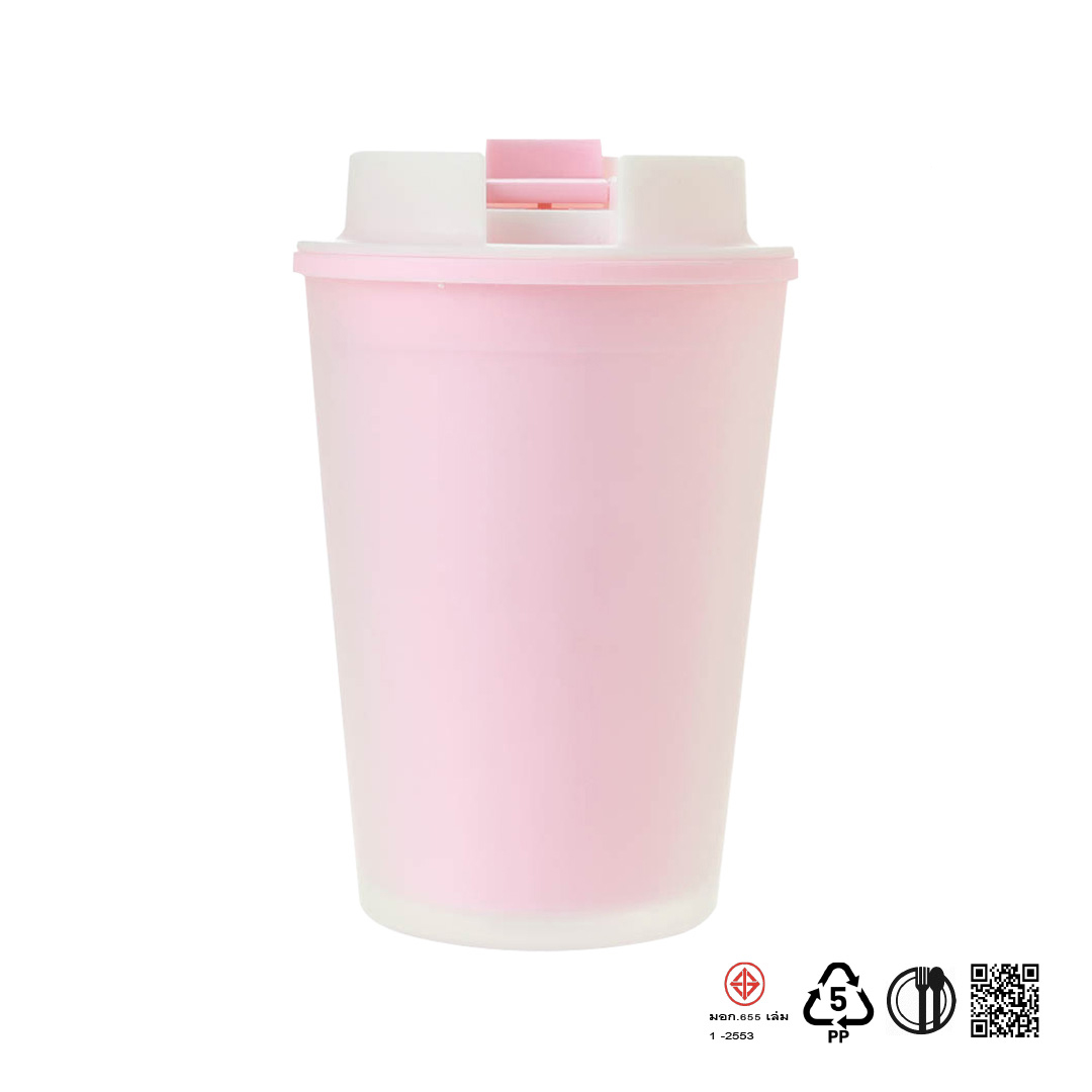 แก้วน้ำ แก้วกาแฟ คอลเลคชั่น Ratora Double Wall Plastic Tumbler for Coffee 420mL ราคา 89 บาท*ส่งฟรี
