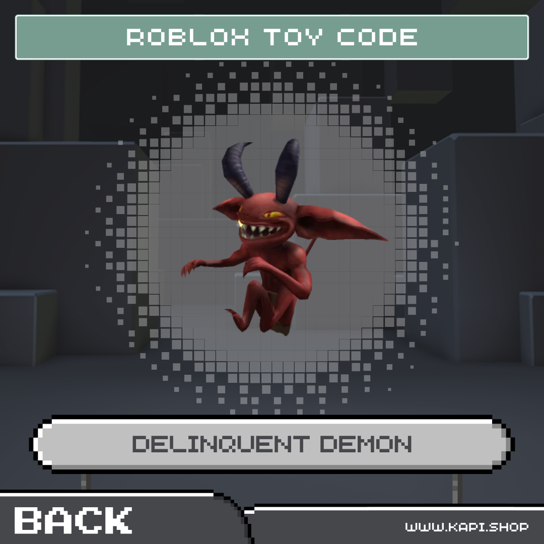 Roblox Game Code - Delinquent Demon ราคา 420 บาท*ส่งฟรี