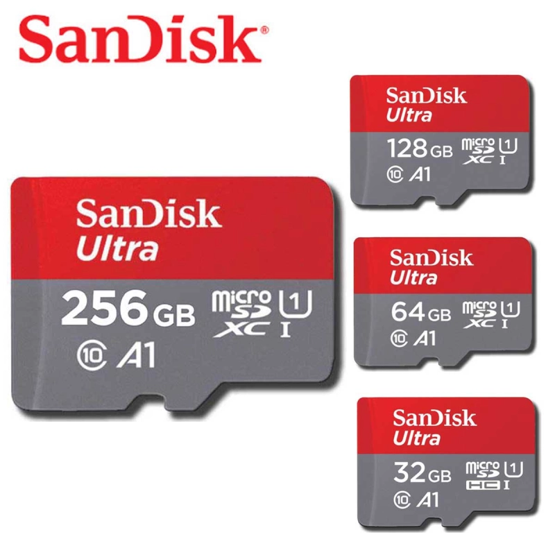 ภาพหน้าปกสินค้าSandisk Ultra microSD SDXC/HC Card ความจุ 32 GB 64GB 128GB 256GB ความเร็ว 100MB/s Class10 A1 (SDSQUA4-GN6MN) เมมโมรี่การ์ด การ์ดหน่วยความจำ ไอโครเอสดีการ์ด แซนดิส จากร้าน Fast  Office shop บน Lazada