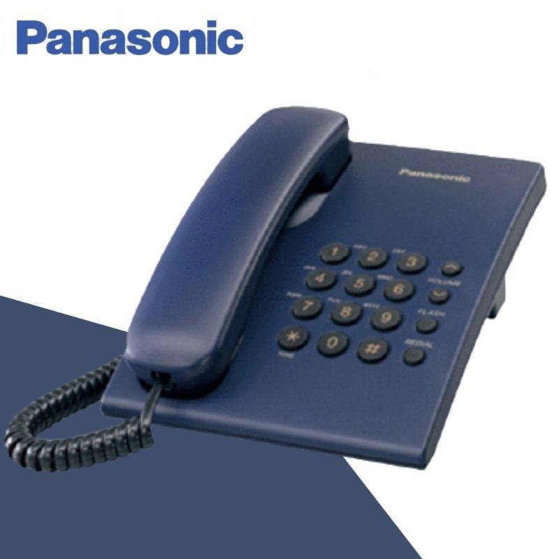 โทรศัพท์ Panasonic KX-TS500MX  ☑️ โทรศัพท์ระบบสายเดี่ยว ใช้งานง่ายและสะดวก ปรับระดับเสียงกริ่งได้