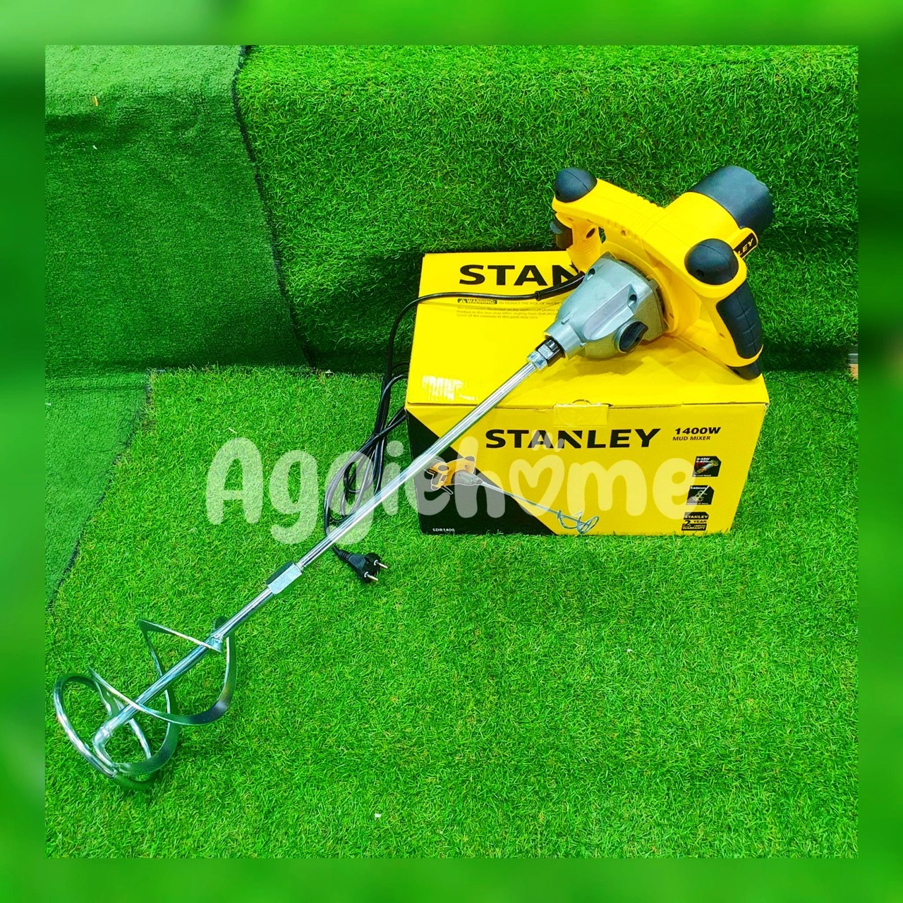 STANLEY เครื่องผสมปูน รุ่น SDR1400 1400วัตต์ 220V MUD MIXER ปรับความเร็วได้ 2ระดับ เครื่องผสมสี เครื่องปั่นสี ผสมปูน เครื่องกวนสี เครื่องมือช่าง จัดส่ง FLASH ราคา 3,890 บาท*ส่งฟรี