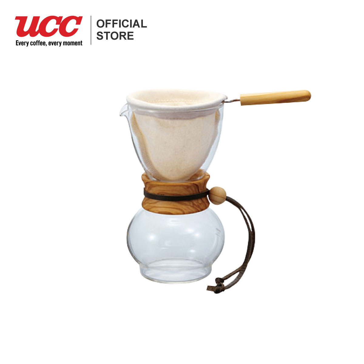 HARIO Drip Pot Woodneck Olive Wood for 3 cups ราคา 1,280 บาท*ส่งฟรี