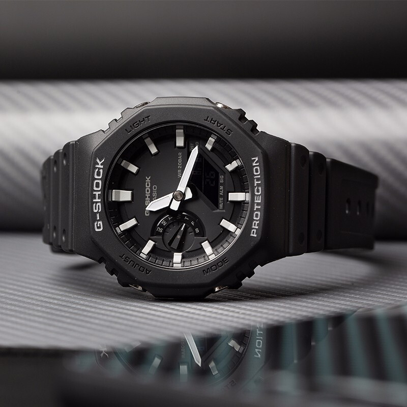 ภาพอธิบายเพิ่มเติมของ Casio G-Shock นาฬิกาข้อมือผู้ชาย สายเรซิ่น รุ่น GA-2100 SERIES （GA-2100-1A）มั่นใจแท้ 100% -ประกัน CMG