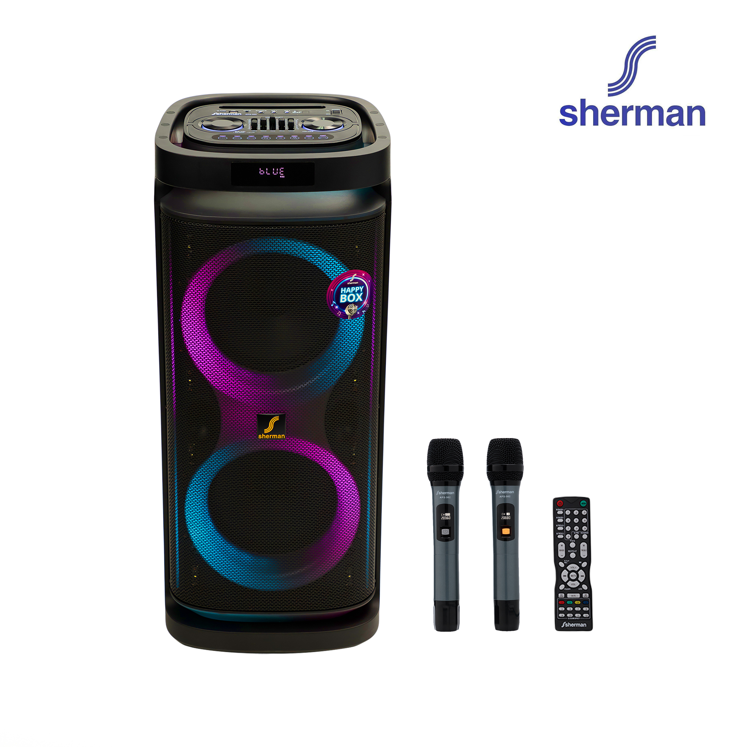 Sherman ลำโพงอเนกประสงค์ ขนาด 10 นิ้ว รุ่น APS-502 ราคา 9,990 บาท*ส่งฟรี