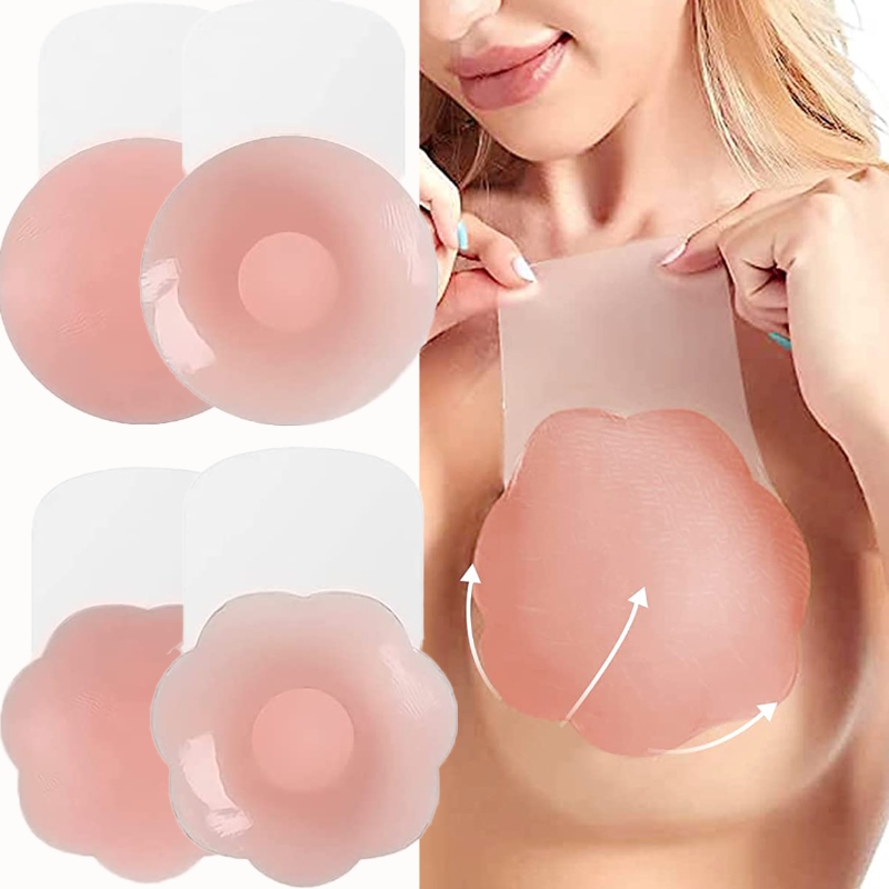 Breast Reusable Invisible Self Adhesive Lift Bra Nipple Cover