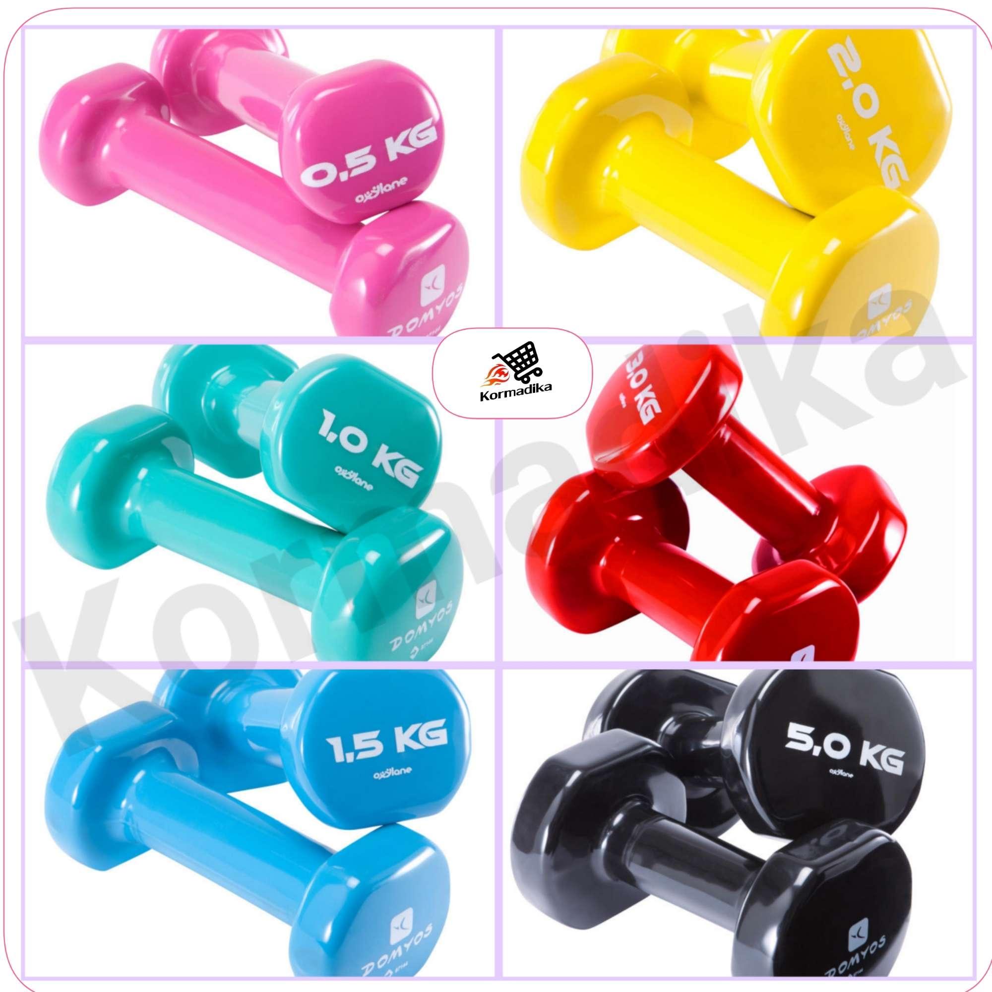 ดัมเบลล์?ผู้หญิง ดัมบ์เบล PVC แพ็คคู่ 0.5 -? 5 Kg. Women Dumbbells