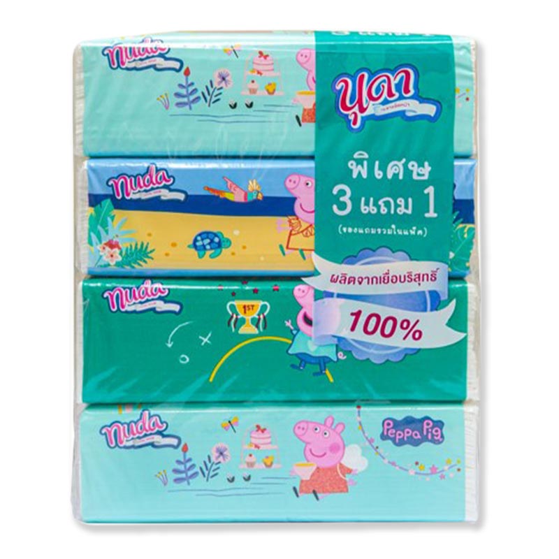 ส่งด่วน! นุดา กระดาษเช็ดหน้า ซอฟท์แพ็ค 150 แผ่น x 4 ชิ้น Nuda Softpack Tissue 150 Sheet x 4 pcs สินค้าราคาถูก พร้อมเก็บเงินปลายทาง ราคา 148 บาท*ส่งฟรี