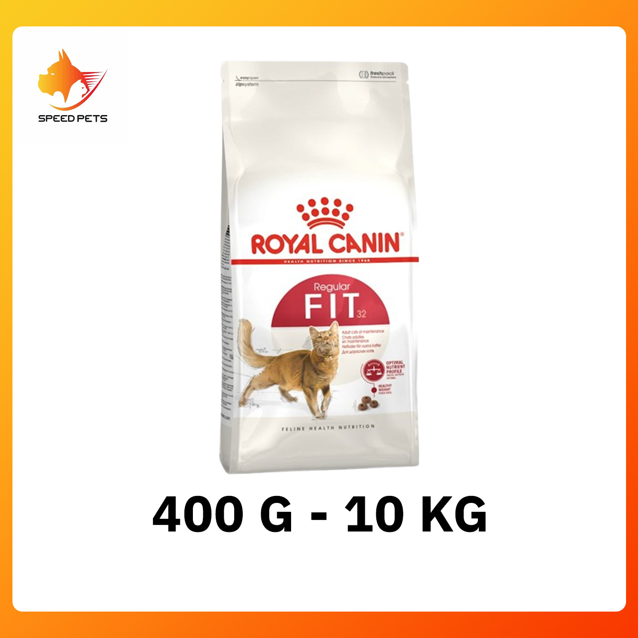 Royal Canin Fit Adult Cat Food โรยัล คานิน ฟิต อาหารแมว โต ทุกสายพันธุ์ สุขภาพดี แบบเม็ด ขนาด 400g - 10kg ราคา 537 บาท*ส่งฟรี