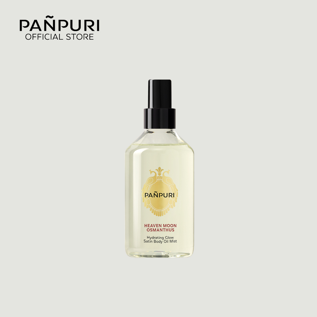 PAÑPURI HEAVEN MOON OSMANTHUS BODY OIL MIST ปัญญ์ปุริ ออยล์สเปรย์กลิ่น HEAVEN MOON OSMANTHUS เติมความชุ่มชื้นให้ดูเปล่งประกายอย่างเป็นธรรมชาติ 250 ml ราคา 1,550 บาท*ส่งฟรี