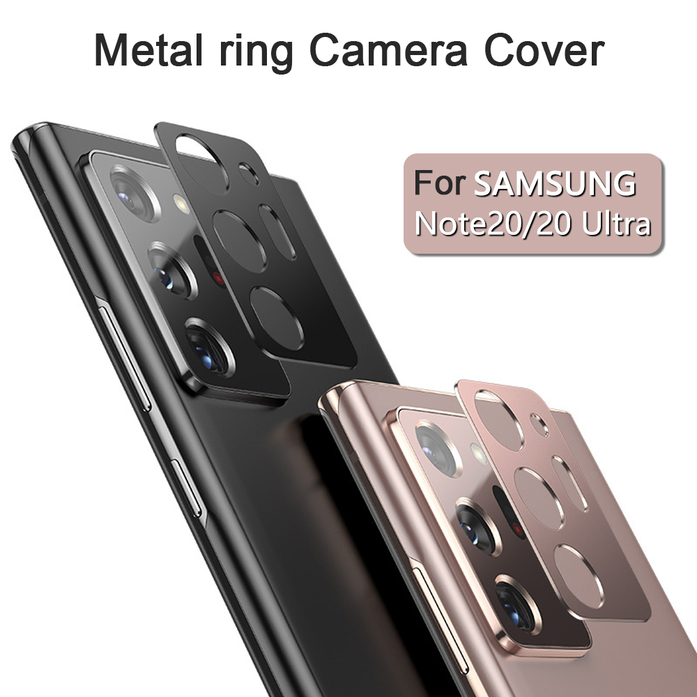 MILDNESS DIGITAL GOODS Anti-fingerprint Protection Full Bumper Aluminum Alloy Sheet Protective Film Metal Ring Camera Cover Lens Screen Protector