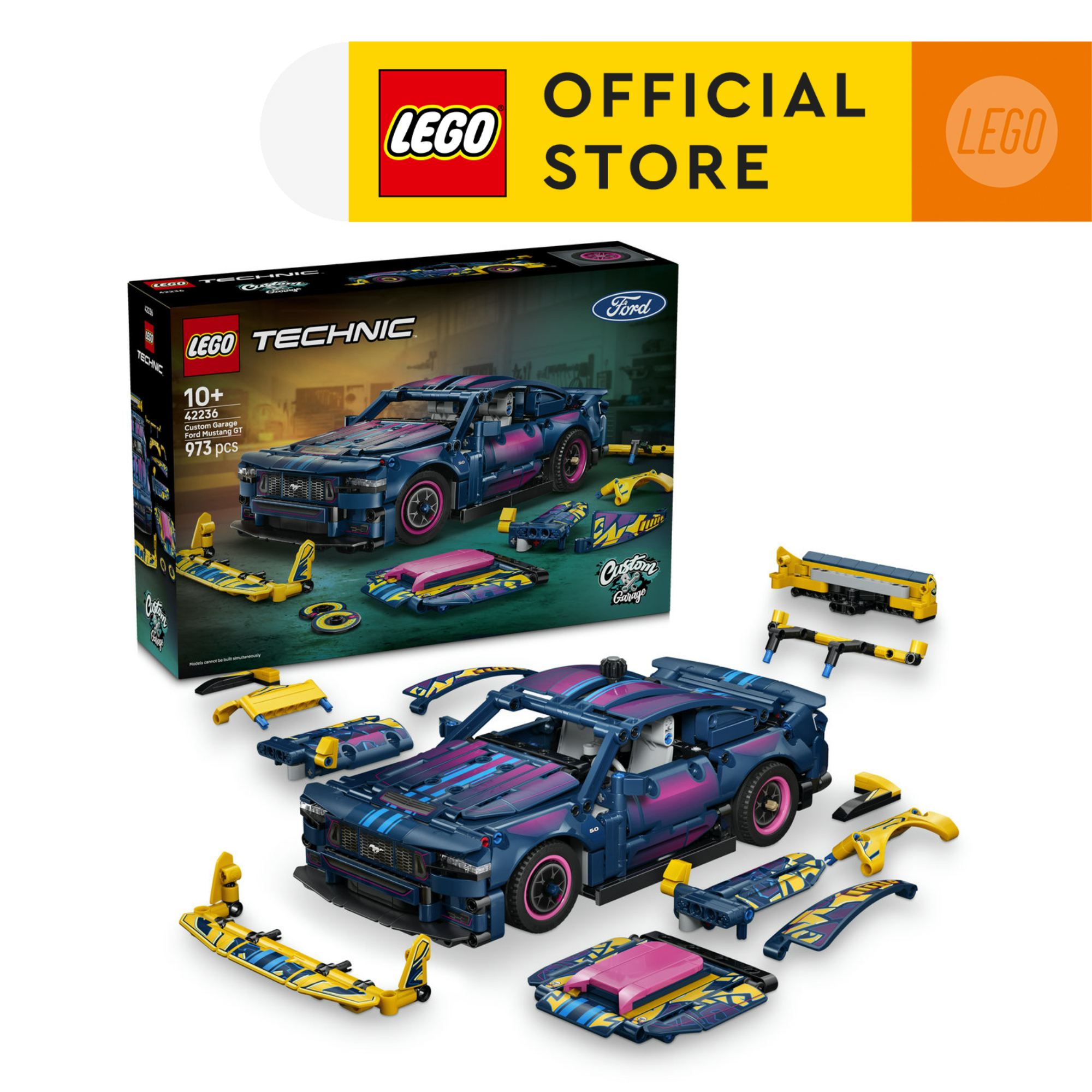 ของเล่นตัวต่อเสริมทักษะ LEGO Technic 42236 Custom Garage Ford Mustang GT Car (973 ชิ้น), บล็อก, ของเล่นเด็ก ราคา 4,790 บาท*ส่งฟรี