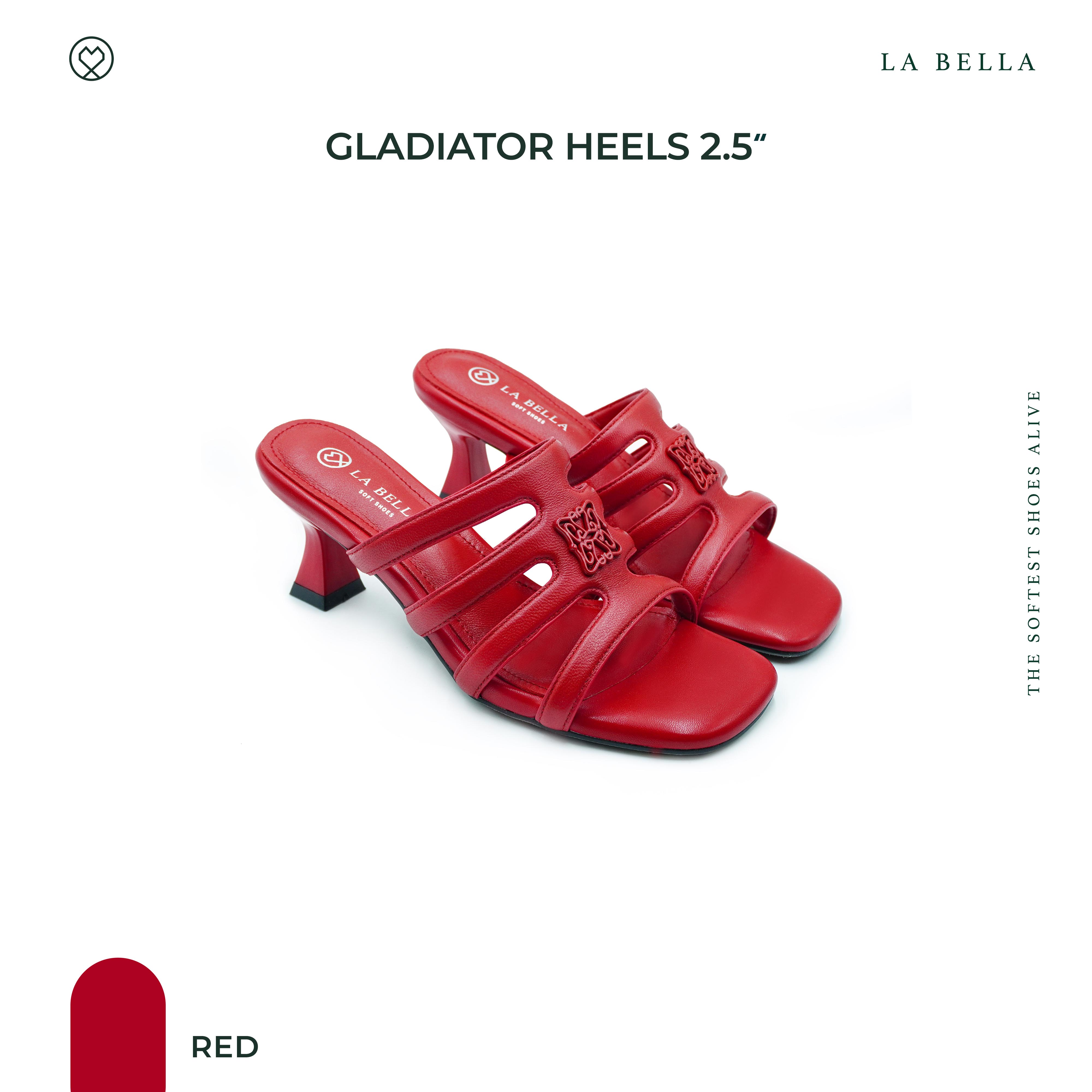 LA BELLA รุ่น GLADIATOR HEELS - RED ราคา 3,190 บาท*ส่งฟรี