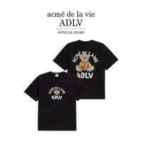 ADLV [acme de la vie] เสื้อยืด Oversize รุ่น Teddy Bear (Bear Doll) Short Sleeve T-Shirt Black