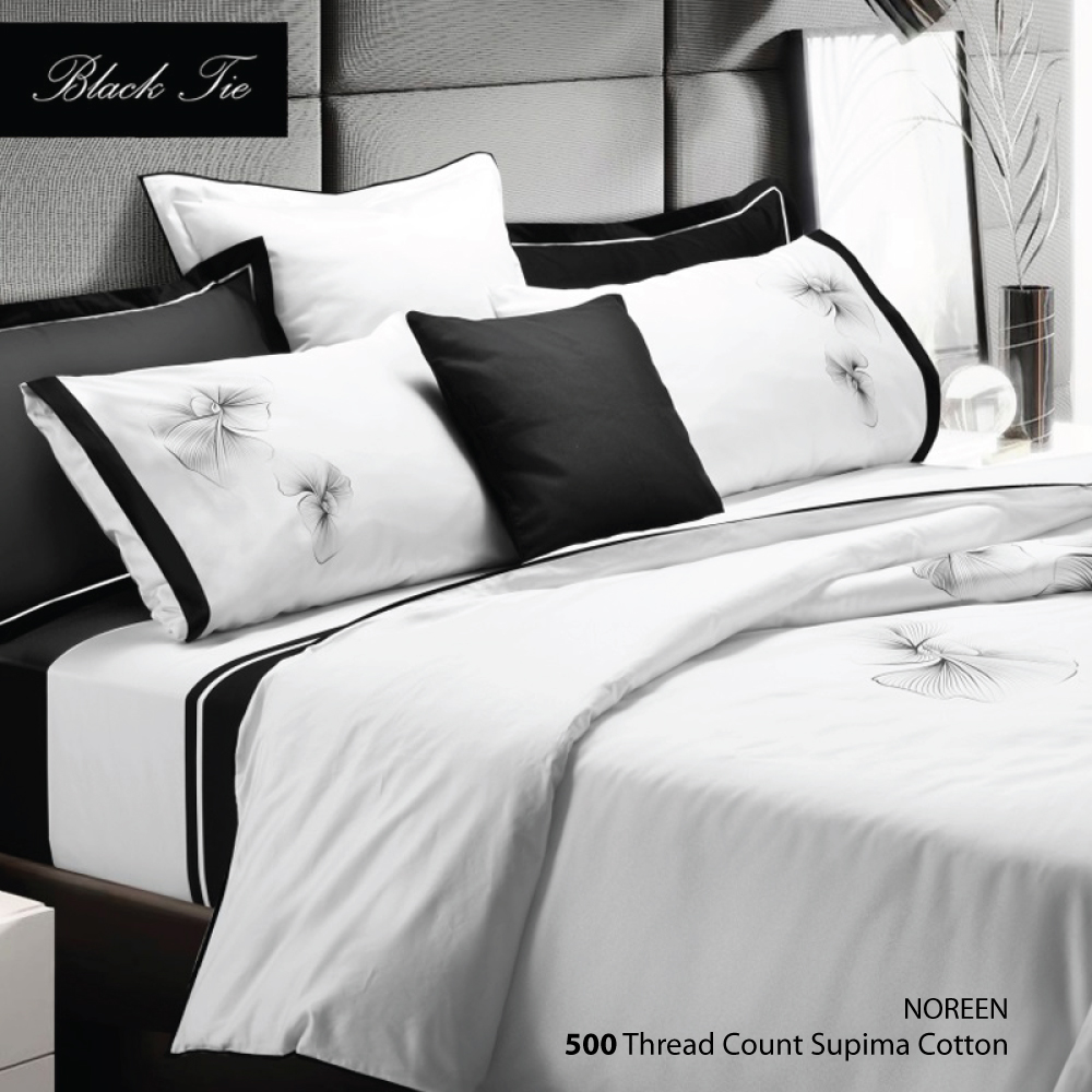 SANTAS HOME ปลอกผ้านวมรุ่น รุ่น Noreen Supima cotton ทอ 500 เส้นดาย ราคา 4,525 บาท*ส่งฟรี
