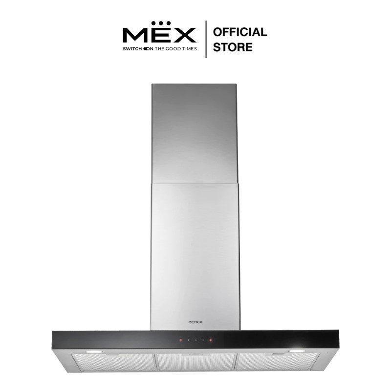 MESTER by MEX รุ่น STILINO-BL เครื่องดูดควันกระโจมทรงกล่อง ขนาด 90 ซม. ราคา 19,900 บาท*ส่งฟรี