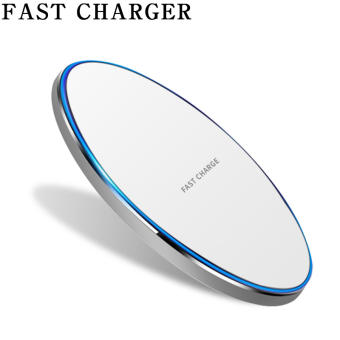 【พร้อมส่ง】Wireless charger ที่ชาร์จไร้สาย Quick Charge 10W/2A Qi Fast Wireless Charger for iPhone/Samsung/Huawei รองรับโทรศัพท์ Qi ทุกรุ่น