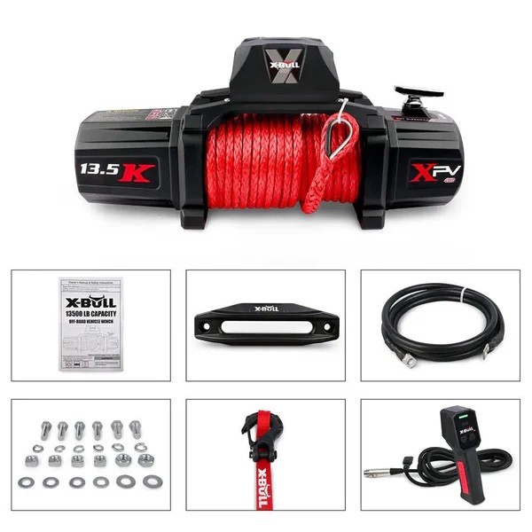 วินซ์ไฟฟ้า รอกไฟฟ้า X-Bull Electric Winch XPV 13500lbs (6123kg) 12V สลิงยาว 28 เมตร รับประกัน 1 ปี ราคา 21,599 บาท*ส่งฟรี