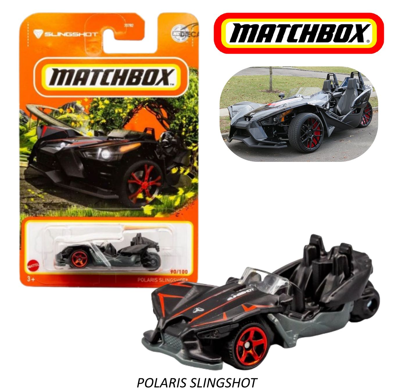 MATCHBOX รุ่น POLARIS SLINGSHOT โมเดลรถเหล็ก ของเล่น ของสะสม