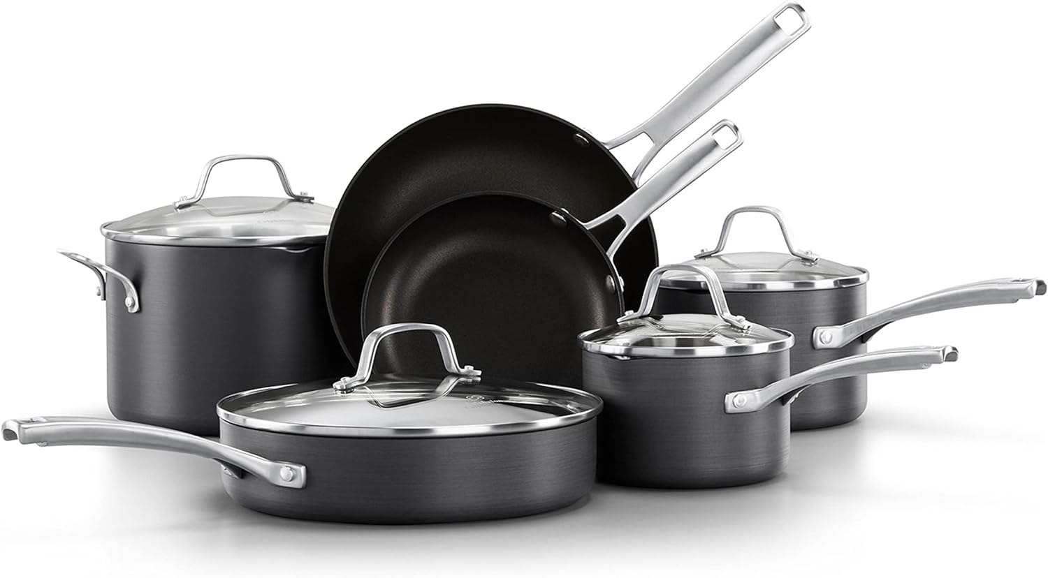 [Select by Calphalon®] Classic Hard-Anodized Nonstick Pots and Pans, 10-Piece Cookware Set คาลฟาลอน คลาสสิค ชุดเครื่องครัว 10 ชิ้น ราคา 25,598 บาท*ส่งฟรี