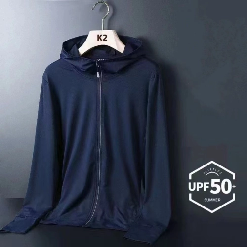 UPF50+เสื้อผ้าป้องกันแสงแดดผู้ชายและผู้หญิงรูปแบบใหม่บางป้องกันรังสียูวีระบายอากาศคลุมด้วยผ้ากลางแจ้งขี่จักรยานและแจ็คเก็ตตกปลา