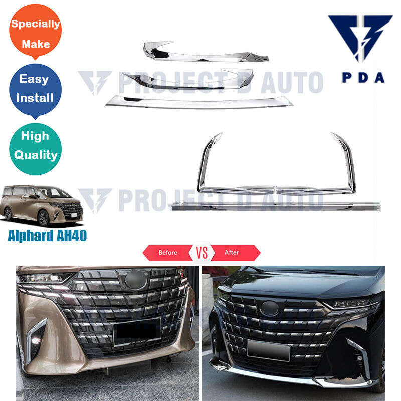 WorldAutoParts โตโยต้า Alphard Toyota Vellfire AH40 2024-ปัจจุบัน 3ชิ้น Bemper Belakang แต่งกันชนด้านหน้าแต่งกันชนรูปแบบคาร์บอนไฟเบอร์/สีดำสดใส/โครเมี่ยมสำหรับ Alphard/vellfire อุปกรณ์เสริมรถยนต์ AH40 ราคา 3,208 บาท*ส่งฟรี