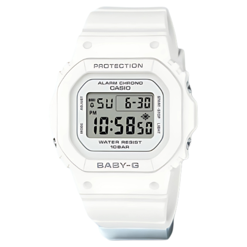 นาฬิกา Baby-G ดิจิทัลสีขาว สายซิลิคอน กระจกมิเนอรัล ขนาดหน้าปัด 40 mm แฟชั่นสบายๆ ราคา 189 บาท*ส่งฟรี