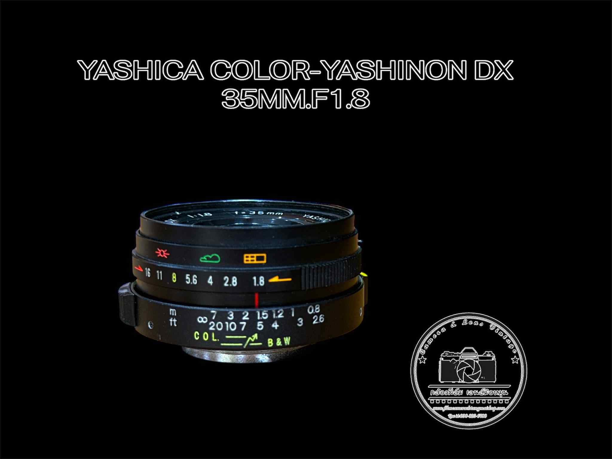 Manual Lens Yashica Color-Yashinon Dx 35Mm.F1.8 Modified M39 Mount ราคา 2,590 บาท*ส่งฟรี