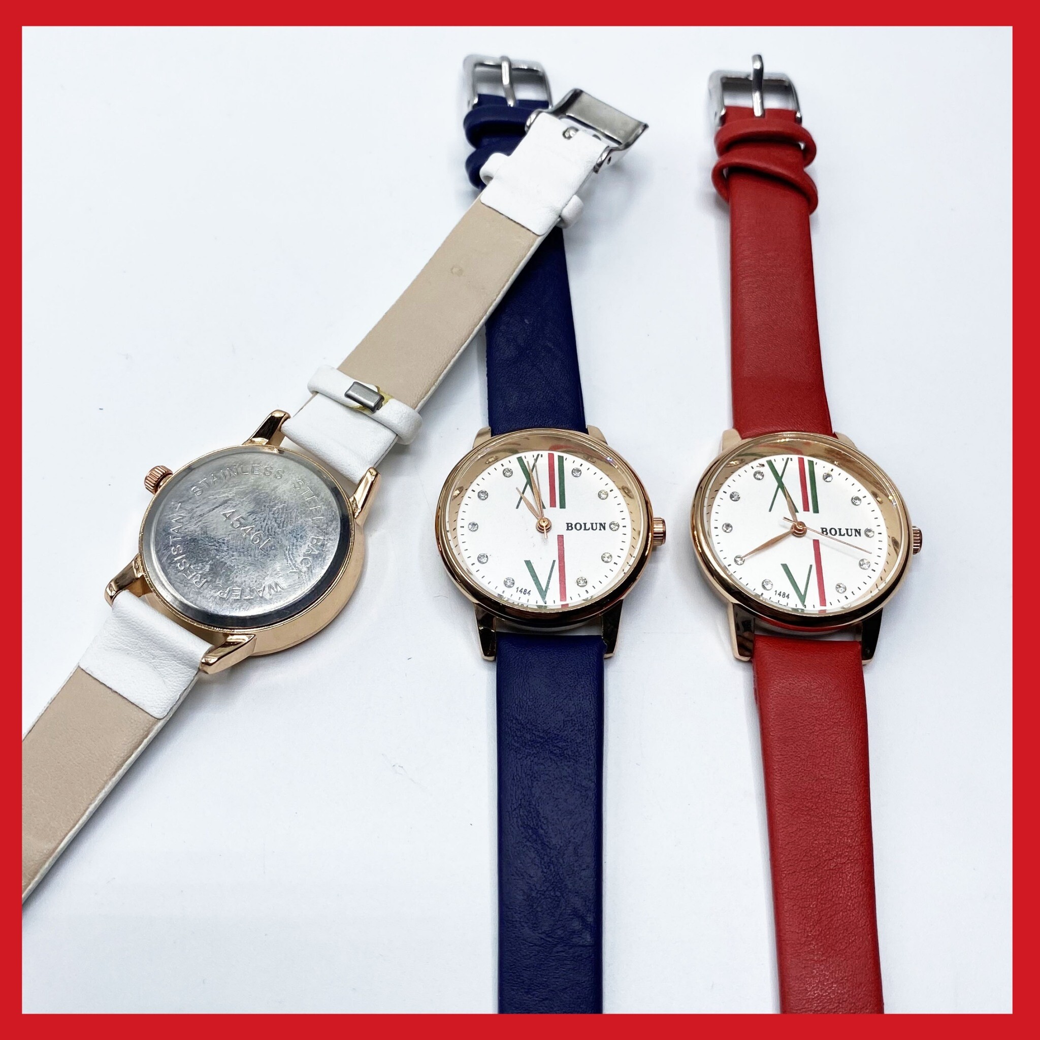 มุมมองเพิ่มเติมของสินค้า นาฬิกา BOLUN นาฬิกาแฟชั่น นาฬิกาสตรี นาฬิกาข้อมือ SW0001