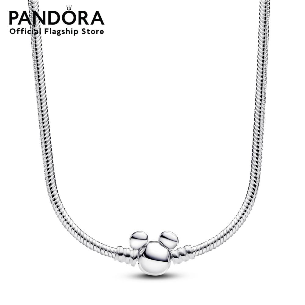 Pandora Silver Disney Mickey Mouse sterling silver snake chain necklace ราคา 8,040 บาท*ส่งฟรี