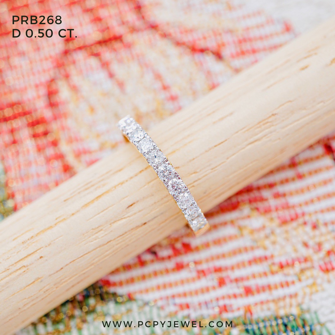 [Pcpy Jewelry] Genuine Diamond Ring 💎 Belgian Cut Diamonds, 100 Carats, 9K Gold (37.5% Gold), Available for Sale, Comes with a Guarantee Card [9Kprb268] ราคา 30,990 บาท*ส่งฟรี