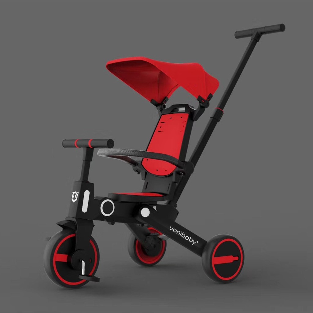 รถเข็นเด็ก จักรยานรถเข็นเด็กแบบพกพา Two way Uonibaby Stroller Tricycle  7 in 1 พับเก็บได้ง่ายขนาดเล็ก