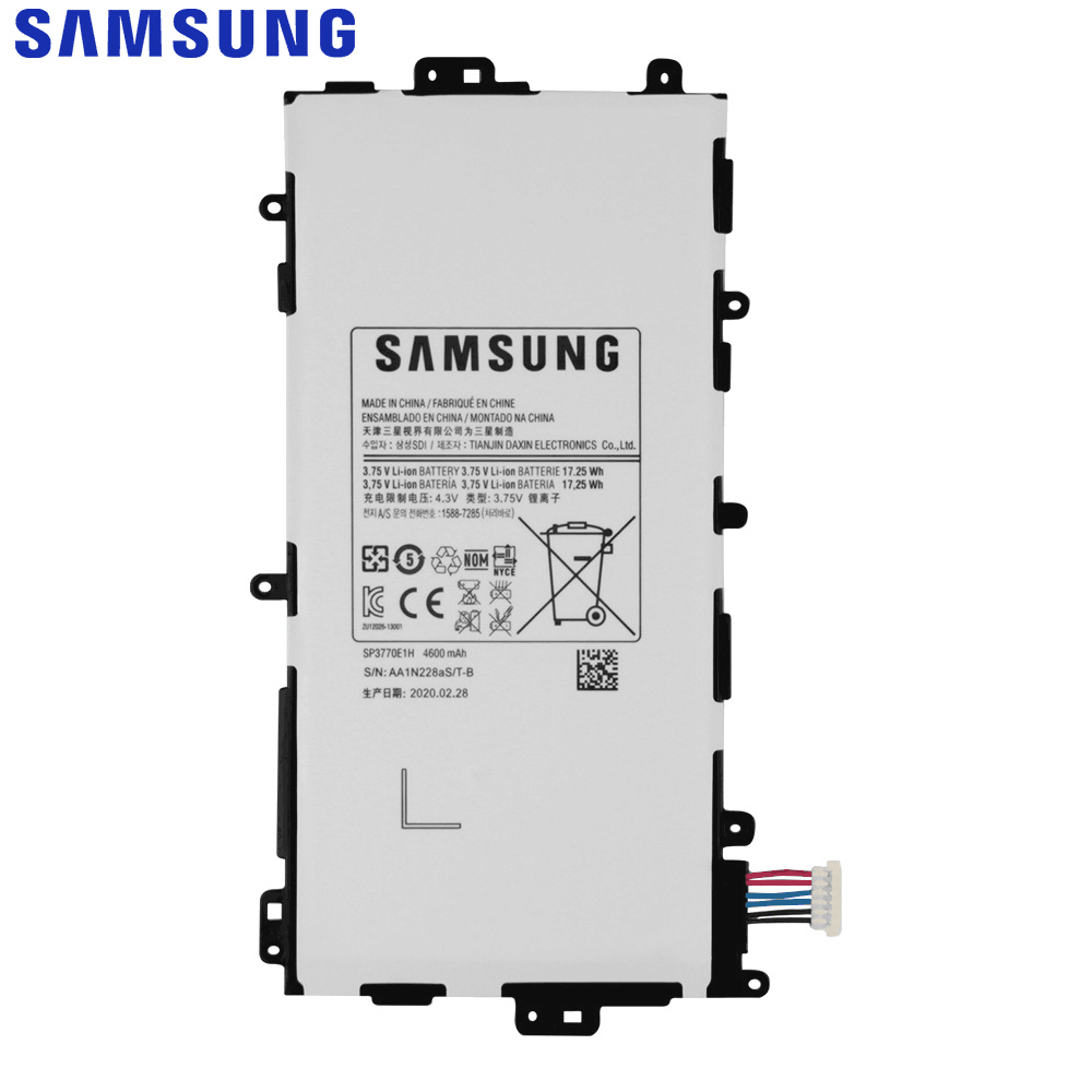 ภาพอธิบายเพิ่มเติมของ แบตเตอรี่ Samsung Galaxy Note 8.0 N5100 N5110 N5120 ของแท้แท็บเล็ตแบตเตอรี่ SP3770E1H 4600mAh