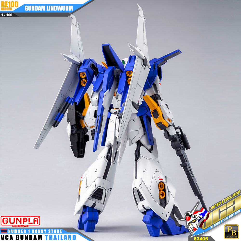 PREMIUM BANDAI PB GUNPLA REBORN ONE HUNDRED RE100 1/100 GUNDAM LINDWURM โมเดล กันดั้ม กันพลา VCA GUNDAM