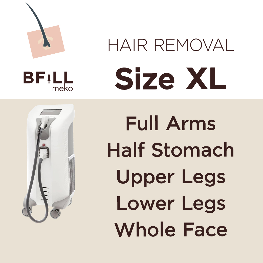 [E-voucher] Meko Bfill Clinic Hair Removal Size XL บัตรกำนัลดิจิทัล เมโกะ บีฟิล คลินิก กำจัดขน ไซส์ XL ราคา 1,299 บาท*ส่งฟรี