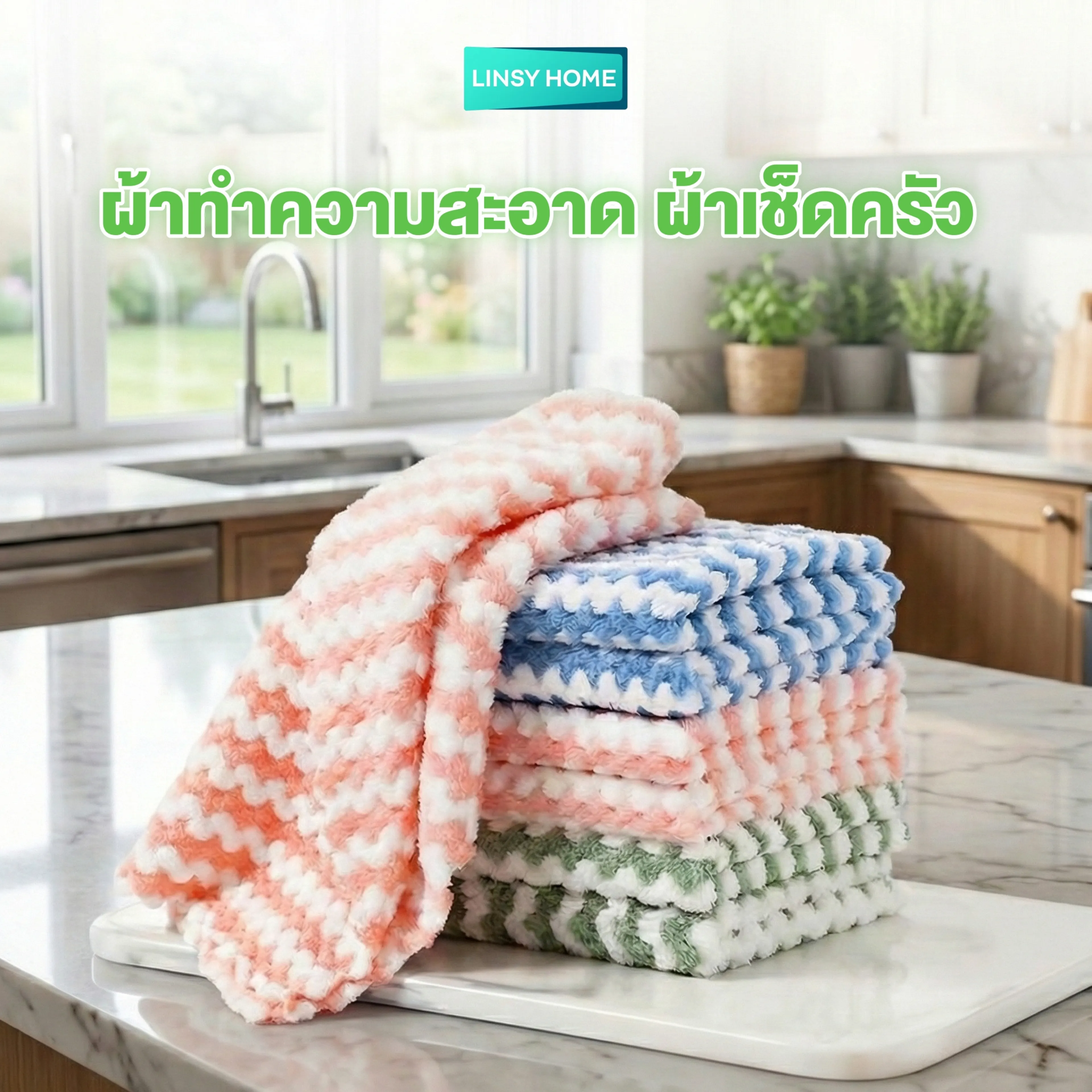 Linsy Home Large Car Cleaning Cloth, Table Wiping Cloth, Rag, Kitchen Towel, Multi-Purpose Cleaning Cloth, 50 Pieces, 25X25 Cm, Multi-Purpose Cloth Microfiber Cloth