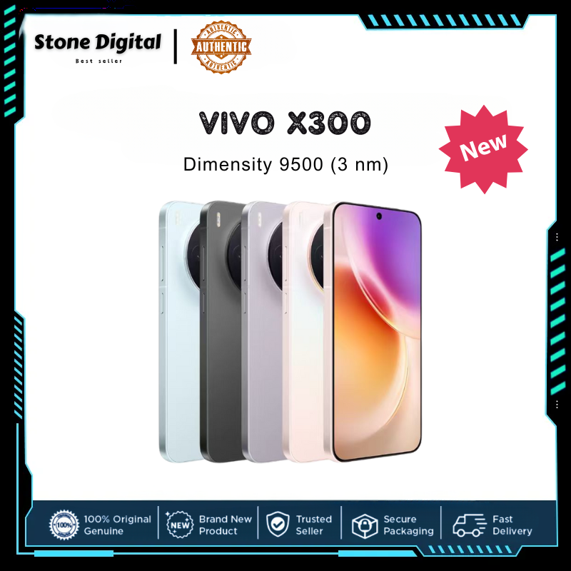 China Rom Vivo X300 Dimensity 9500 (3 Nm) 6.31 Inches 120Hz 1216 X 2640 Pixels 6040 Mah 40W Wireless 90W Wired ราคา 23,999 บาท*ส่งฟรี