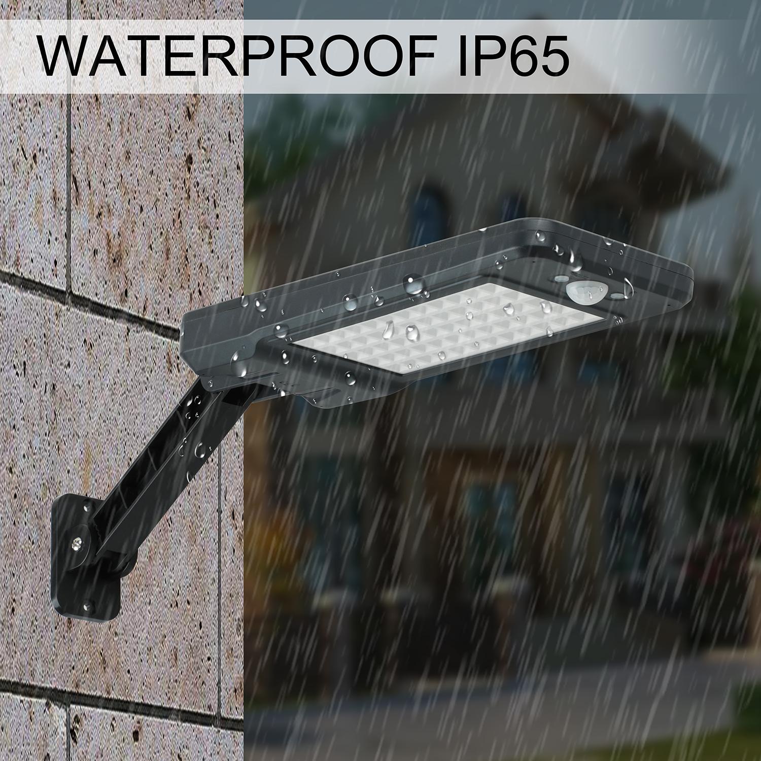 Solar Outdoor Wall Light/Street Light Garden Wall Lamp 60 LED  Water Proof Motion Sensor Remote Control