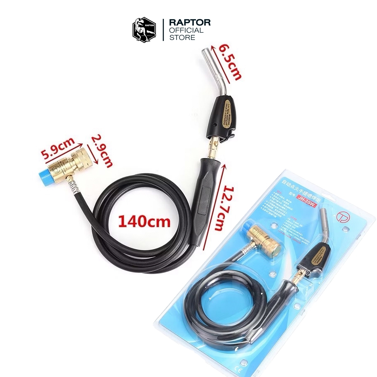 หัวเชื่อมท่อแอร์แบบมีสาย ใช้ต่อกับแก๊สกระป๋อง Hand-torch รุ่น มีสาย JH-35W เชื่อมโลหะ ทองแดง เหล็ก อลูมิเนียม เงิน ทอง ราคา 766 บาท*ส่งฟรี