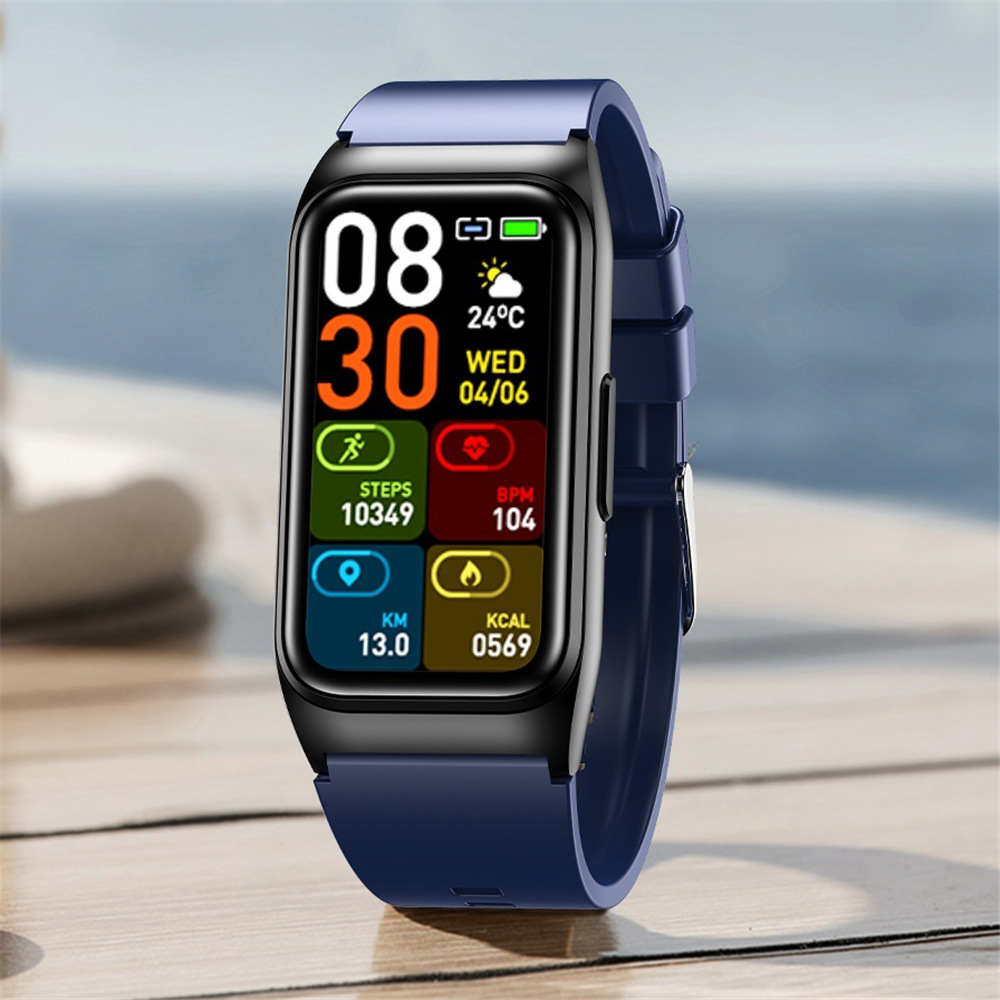 New Model Tk75 Smart Watch Measures Heart Rate Blood Oxygen Body Temperature Blood Sugar, Blood Fat, Exercise Tracking ราคา 856 บาท*ส่งฟรี