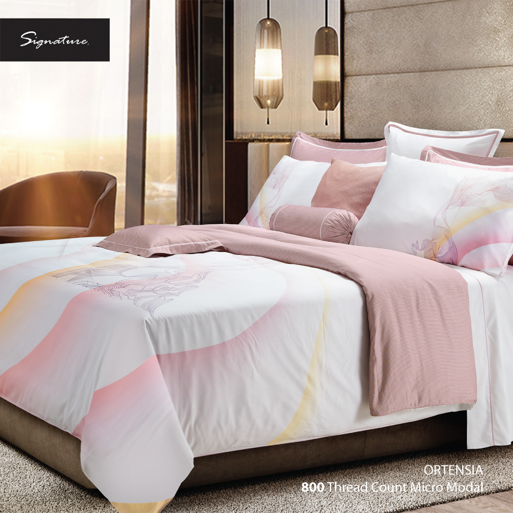 SANTAS HOME ปลอกผ้านวมรุ่น รุ่น Ortensia Micromodal 800 เส้นด้าย ราคา 13,550 บาท*ส่งฟรี