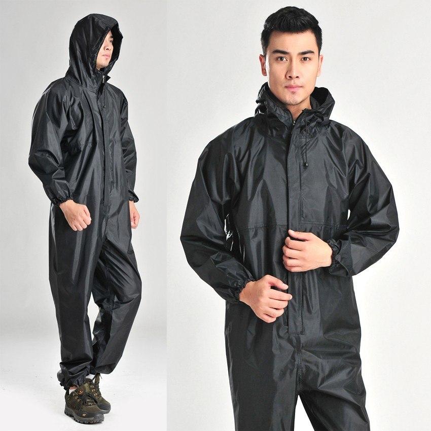 Fashion Men and Women Work Suit Conjoined raincoats overalls Electric motorcycle