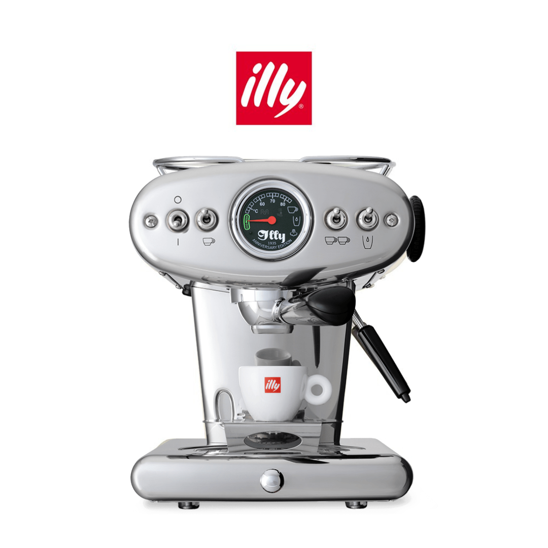 ILLY X1 ANNIVERSARY E.S.E POD & GROUND COFFEE MACHINE CHROMIUM ราคา 54,000 บาท*ส่งฟรี