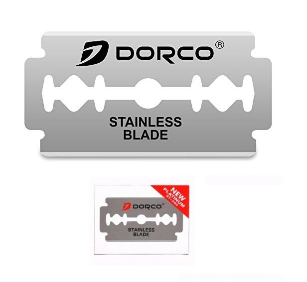 ภาพอธิบายเพิ่มเติมของ #1กล่องเล็ก ใบมีด ดองโก้ Dorco stainless blade ใบมีด 2 คม (1 กล่องเล็ก บรรจุ 5 ใบ) ใบมีดดองโก้ โกนหนวด โกนเครา กันคิ้ว