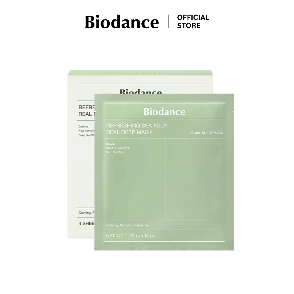 Biodance Refreshing Sea Kelp Real Deep Mask (34G*12Ea) ราคา 1,668 บาท*ส่งฟรี
