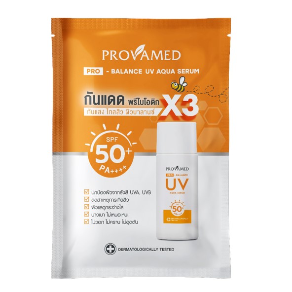 ( FREE GIFT) PROVAMED PRO-BALANCE UV AQUA SERUM SPF50+ PA++++ 3 ml. โปรวาเมด โปร-บาลานซ์ ยูวี อควา เซรั่ม SPF50+ (Free Gift) Provamed Pro-Balance Uv Aqua Serum Spf50+ Pa++++ 3 Ml. Provamed Pro-Balance Uv Aqua Serum Spf50+ Pa++++ (3ml) (Gwp - Not for Sale) ราคา 998 บาท*ส่งฟรี