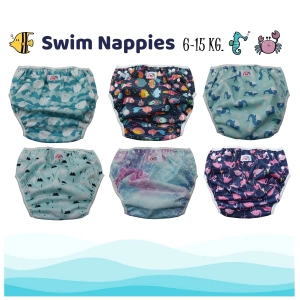 สินค้า BABYKIDS95 Swim Nappy ผ้าอ้อมว่ายน้ำ ซักได้ กันน้ำ กันอึลงสระ ผ้าอ้อมเด็ก ชุดว่ายน้ำเด็ก Washable Baby Swim Diaper Cover
