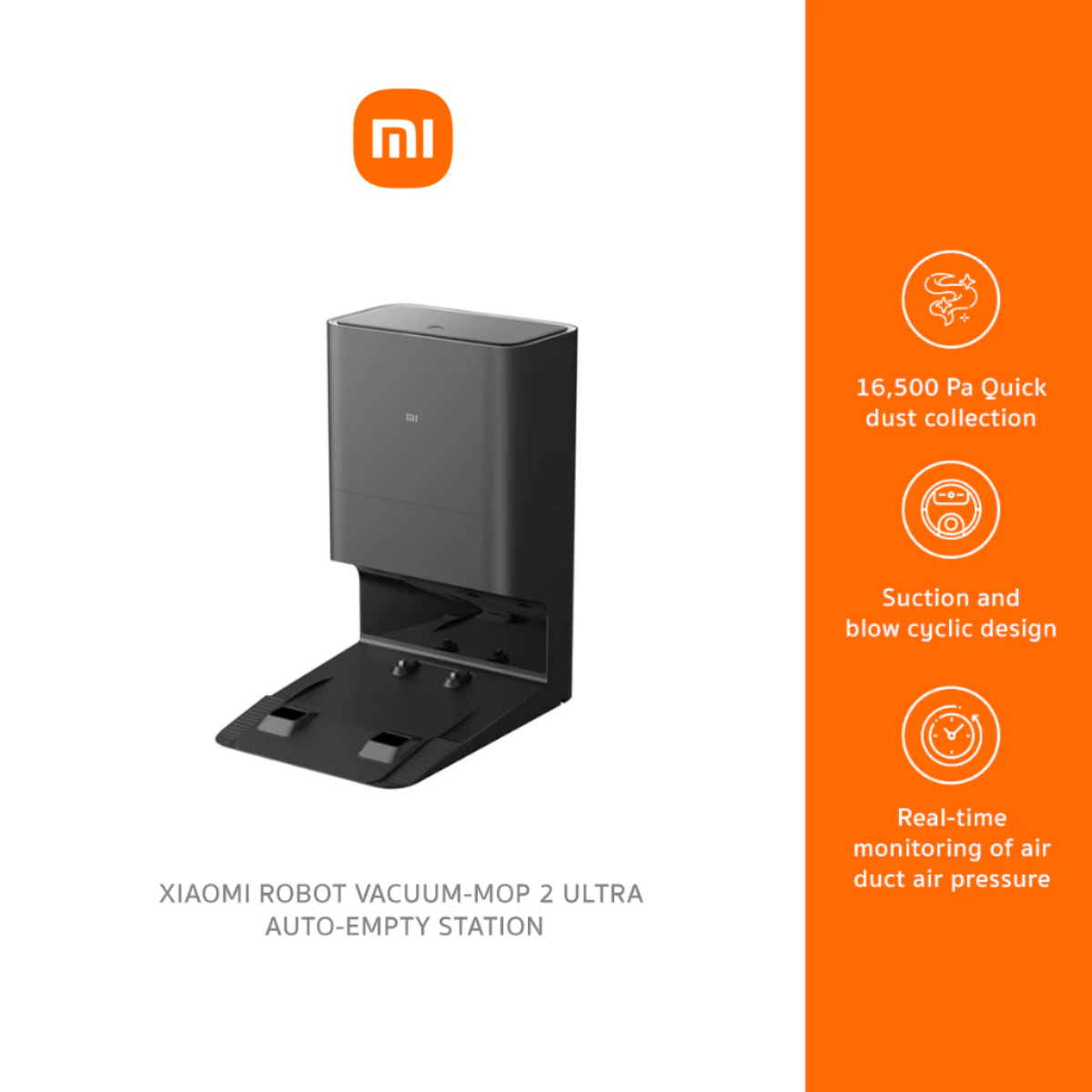 Mi Robot Station Vacuum-Mop 2 Ultra Auto-empty station | สเตชั่นชาร์จเครื่อง ดูดฝุ่น (ไม่ใช่เครื่องดูดฝุ่น) - ยี่ห้อ Xiaomi ราคา 1,990 บาท*ส่งฟรี