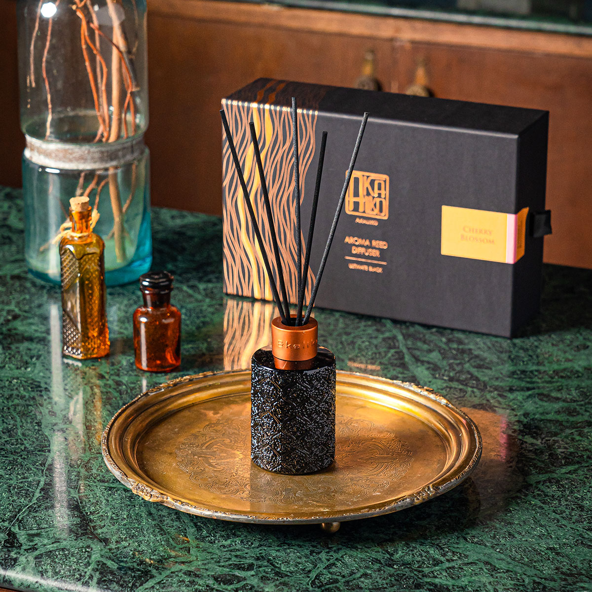 Akaliko Aroma Reed Diffuser World Collection 250 Ml. - Agaliko, a Stick of Fragrant Wood for Air Freshening. a Stick of Fragrant Wood That Diffuses Scent, Perfume, Aromatherapy. ราคา 1,950 บาท*ส่งฟรี